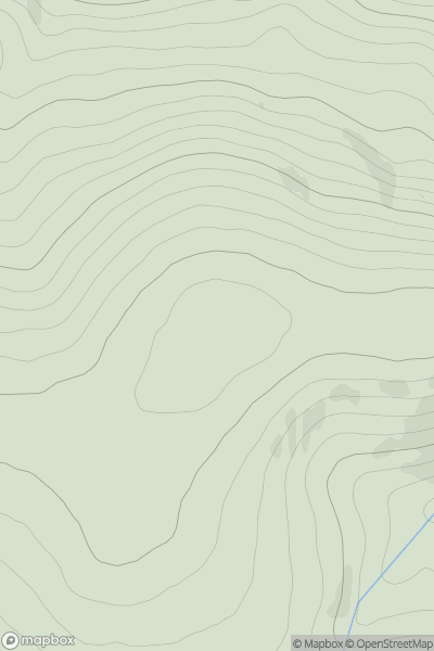 Thumbnail image for Little Garvoun showing contour plot for surrounding peak