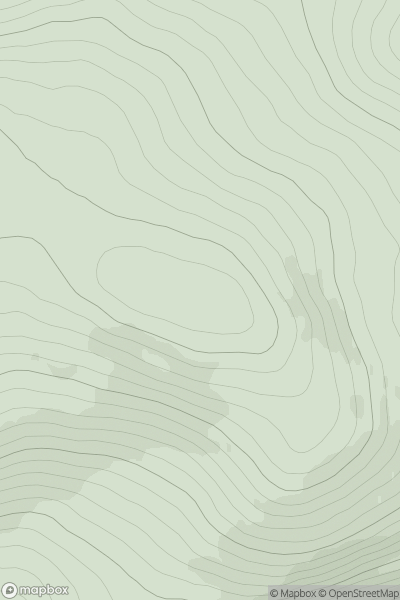 Thumbnail image for Creag na Creiche showing contour plot for surrounding peak