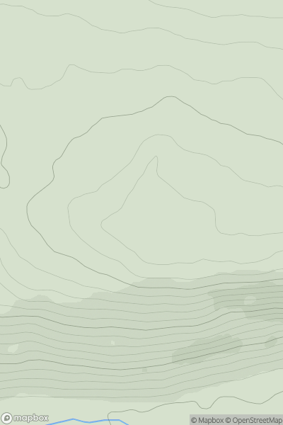 Thumbnail image for Hill of the Wangie showing contour plot for surrounding peak