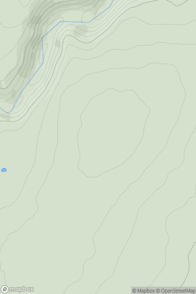 Thumbnail image for Druim na h-Easgainn showing contour plot for surrounding peak