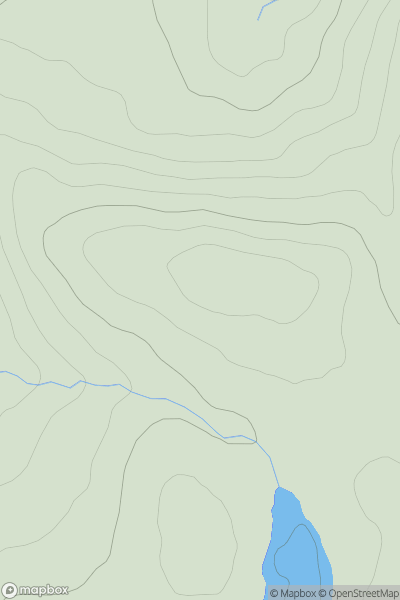 Thumbnail image for Carn Gruamach showing contour plot for surrounding peak