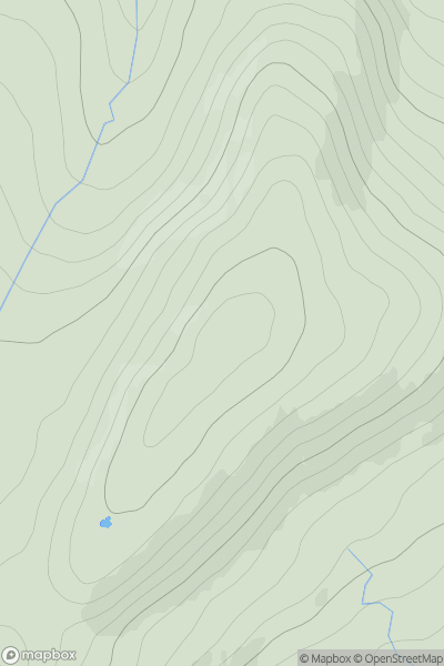 Thumbnail image for Carn Allt Laoigh showing contour plot for surrounding peak