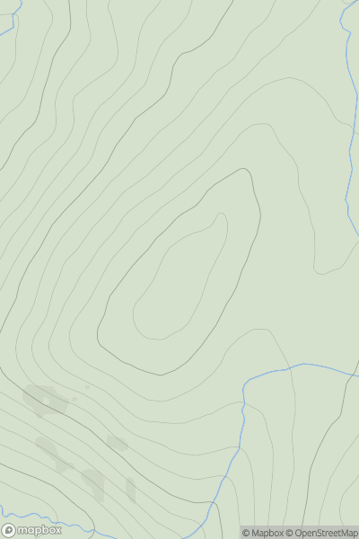 Thumbnail image for Carn Gleann an Tairbhidh showing contour plot for surrounding peak