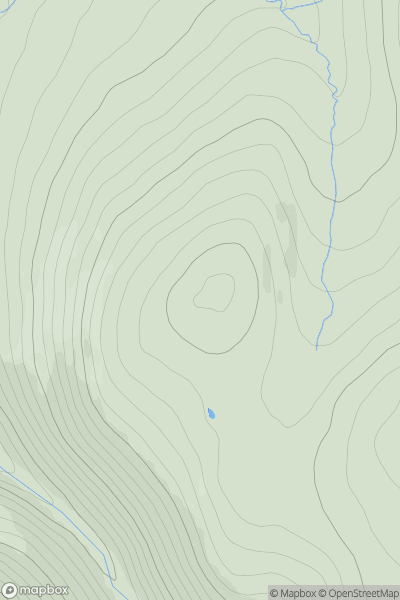Thumbnail image for Carn na Croite showing contour plot for surrounding peak