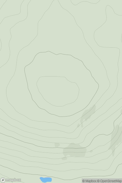 Thumbnail image for Burgiehill showing contour plot for surrounding peak