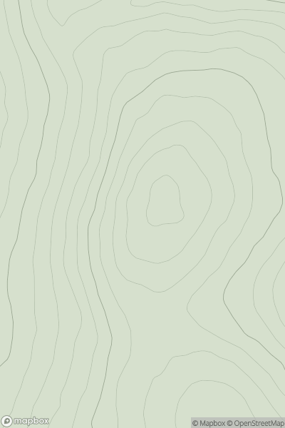 Thumbnail image for Carn Ruighe an Uain showing contour plot for surrounding peak