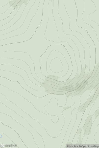 Thumbnail image for Carn nan Eagan showing contour plot for surrounding peak