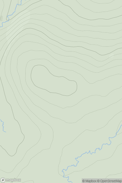 Thumbnail image for Carn a' Choire Odhair showing contour plot for surrounding peak