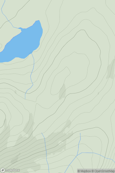 Thumbnail image for Carn an Aonaich Odhair showing contour plot for surrounding peak