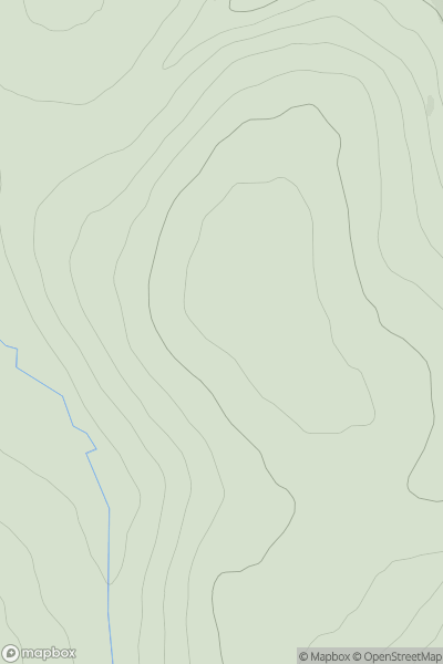 Thumbnail image for Bruach nan Imirichean showing contour plot for surrounding peak