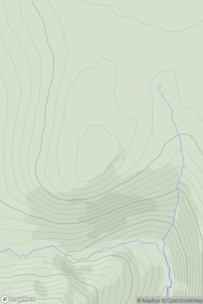 Thumbnail image for Meallan Dubh showing contour plot for surrounding peak