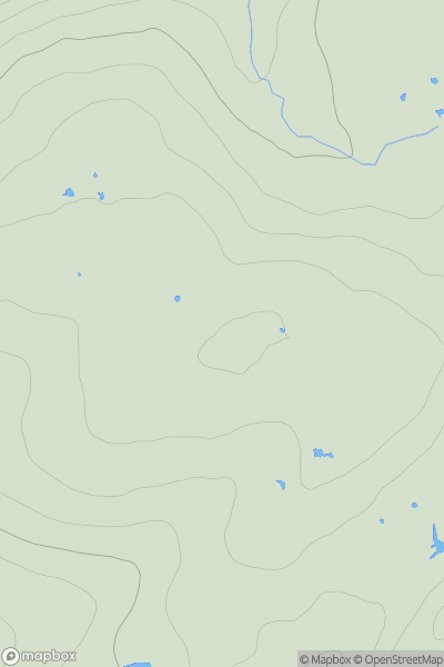 Thumbnail image for A' Mharcanach showing contour plot for surrounding peak
