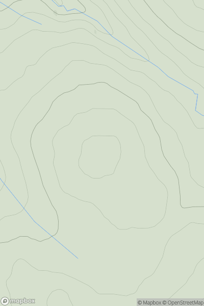 Thumbnail image for Meall nan Laogh showing contour plot for surrounding peak
