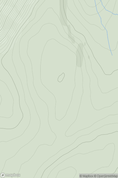 Thumbnail image for Carn Easgann Bana North Top showing contour plot for surrounding peak