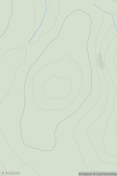 Thumbnail image for Carn nan Luibean Glas showing contour plot for surrounding peak