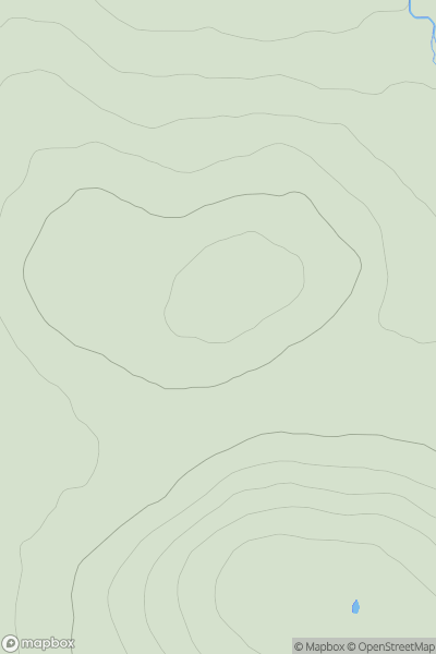 Thumbnail image for Carn Odhar West Top showing contour plot for surrounding peak