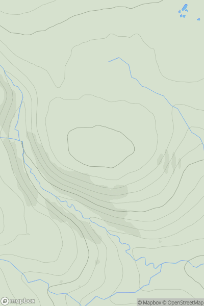 Thumbnail image for Carn an Sgianair showing contour plot for surrounding peak