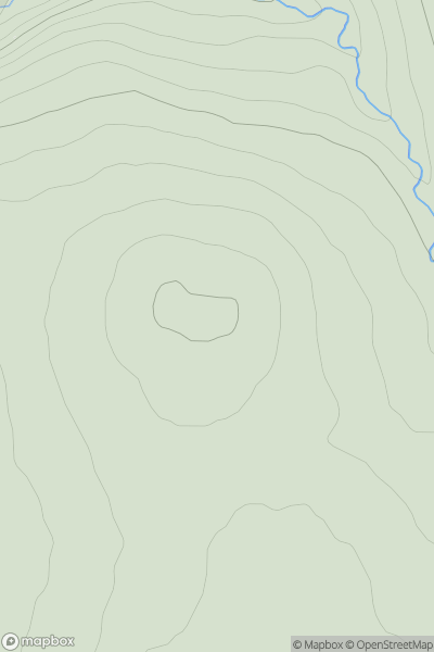 Thumbnail image for Carn Crom-gleann showing contour plot for surrounding peak
