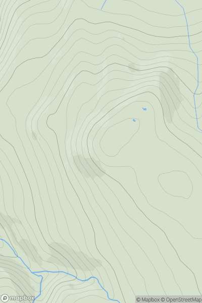 Thumbnail image for Carn Doire na h-Achlais showing contour plot for surrounding peak