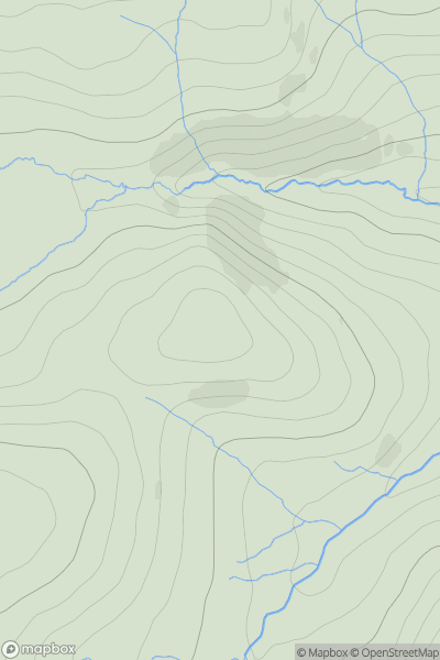 Thumbnail image for Carn na Saobhaidh Far East Top showing contour plot for surrounding peak