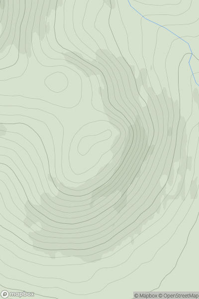 Thumbnail image for Meall a' Ghiubhais showing contour plot for surrounding peak