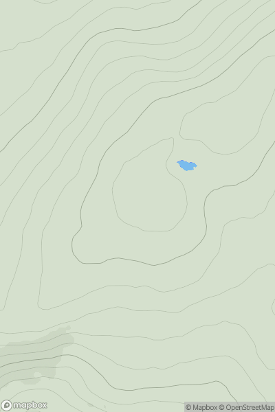 Thumbnail image for Carn Ballach (SW Top) showing contour plot for surrounding peak