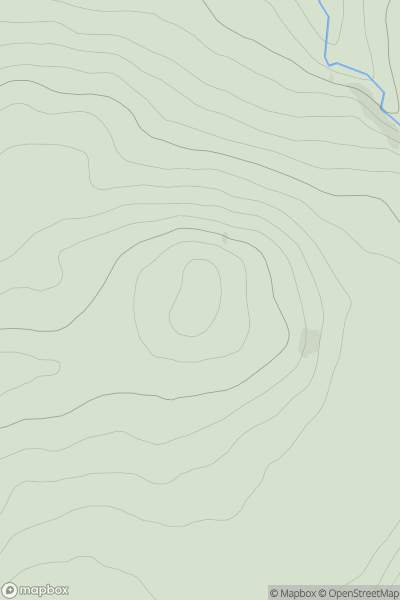 Thumbnail image for Carn Suidhe Ghoiril showing contour plot for surrounding peak