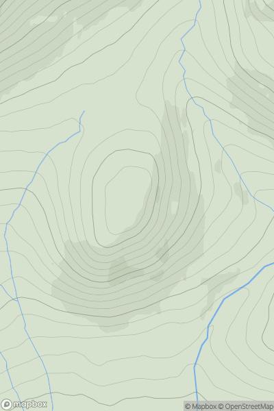 Thumbnail image for Meall a' Chuit showing contour plot for surrounding peak