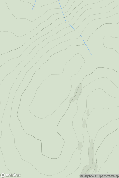 Thumbnail image for Sneachdach Slinnean showing contour plot for surrounding peak