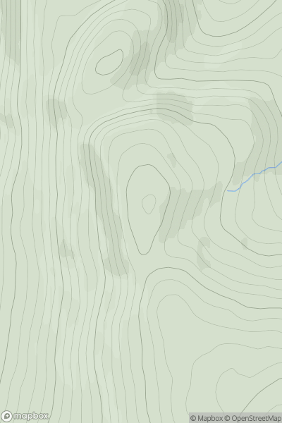 Thumbnail image for Carn Choire Ruithe showing contour plot for surrounding peak