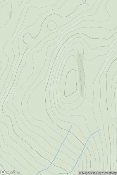 Thumbnail image for Cnoc Chleamants showing contour plot for surrounding peak