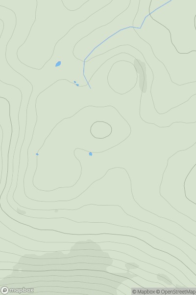 Thumbnail image for Carn Doire nan Aighean showing contour plot for surrounding peak