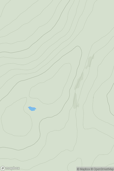 Thumbnail image for Carn Ballach (NE Top) showing contour plot for surrounding peak