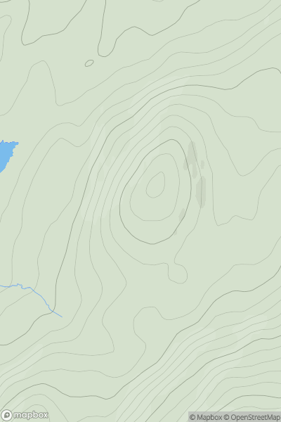 Thumbnail image for Carn Doire Chaorach showing contour plot for surrounding peak
