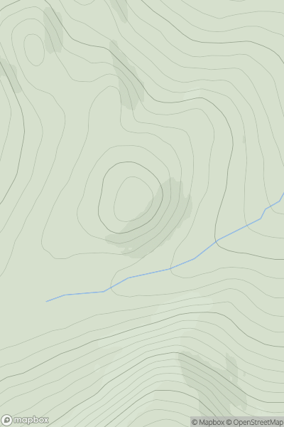 Thumbnail image for Cnoc Chaorachain showing contour plot for surrounding peak