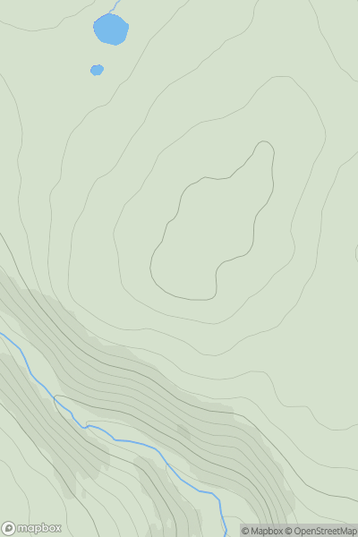 Thumbnail image for Carn Eitidh showing contour plot for surrounding peak