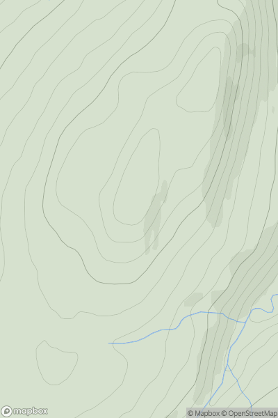 Thumbnail image for Carn Bad na Circe showing contour plot for surrounding peak