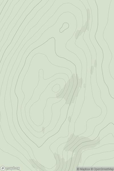 Thumbnail image for Meall a' Ghuirmein showing contour plot for surrounding peak