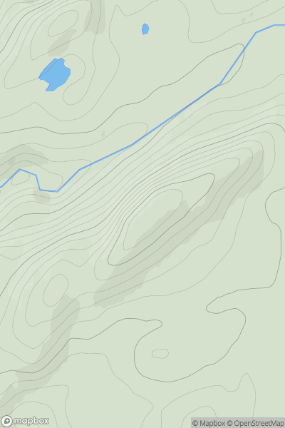 Thumbnail image for Dun Garbh showing contour plot for surrounding peak