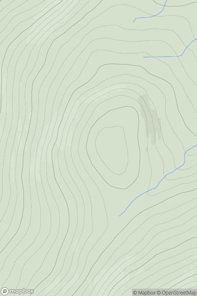 Thumbnail image for Beannain Beaga showing contour plot for surrounding peak