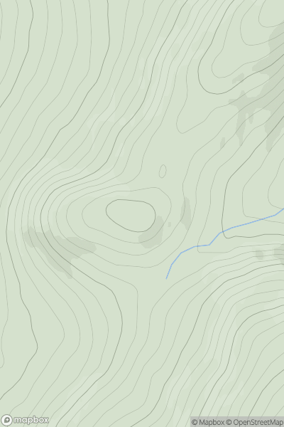Thumbnail image for Meall Ptarmigan showing contour plot for surrounding peak
