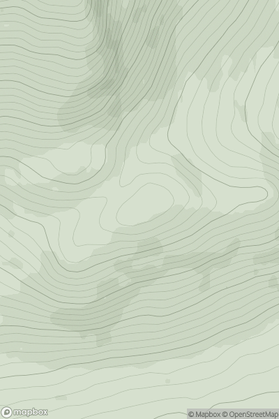 Thumbnail image for Meall Bhaideanach showing contour plot for surrounding peak