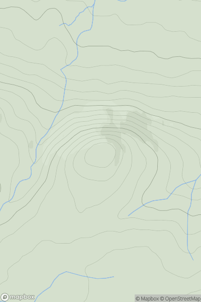 Thumbnail image for Meall a' Chaorainn Beag showing contour plot for surrounding peak