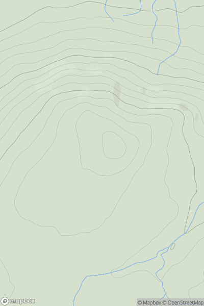 Thumbnail image for Meall Liath-chloich showing contour plot for surrounding peak