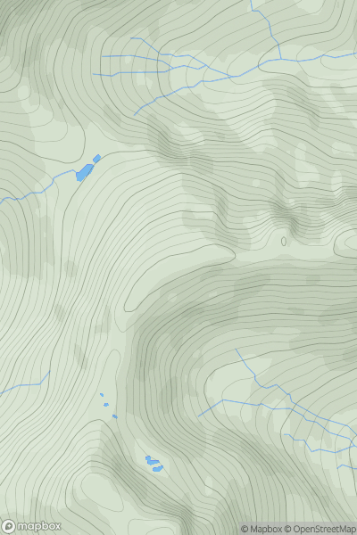 Thumbnail image for Faochag West Top showing contour plot for surrounding peak