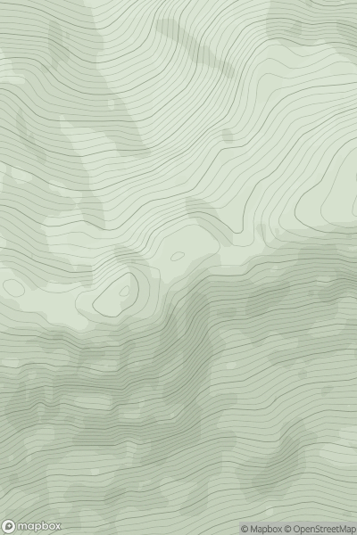 Thumbnail image for Sgurr Mor East Top showing contour plot for surrounding peak