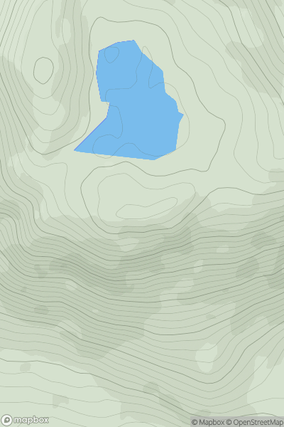 Thumbnail image for Stob Loch Fearna showing contour plot for surrounding peak