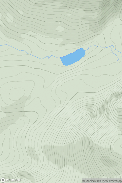 Thumbnail image for Creag na h-Oidhche showing contour plot for surrounding peak