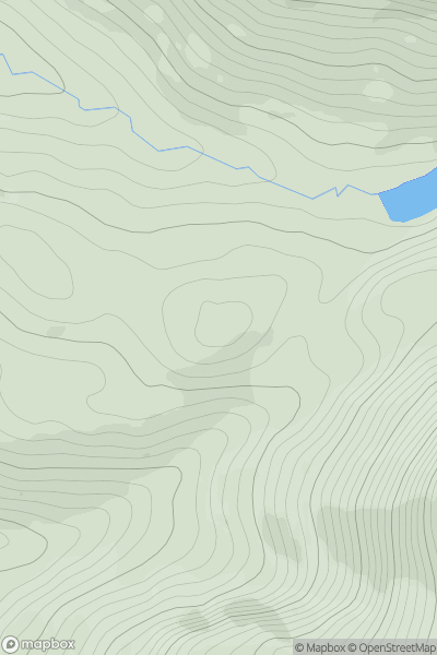 Thumbnail image for Meall na h-Oidhche showing contour plot for surrounding peak