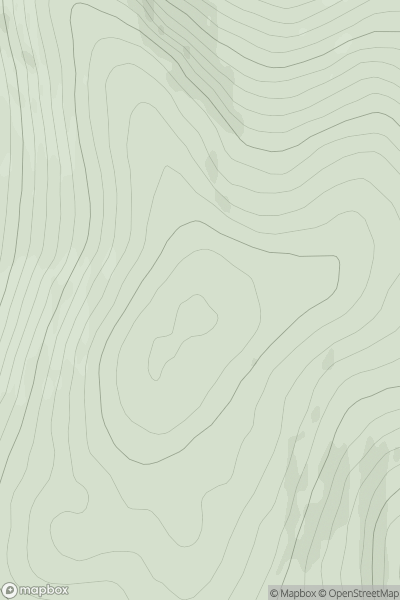 Thumbnail image for Geal-charn Mor showing contour plot for surrounding peak